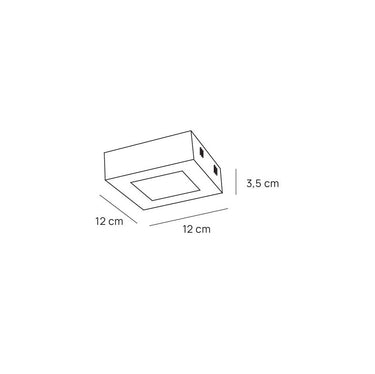 VIRGO Plafoniera LED quadrata bianca CCT regolabile disponibile in varie misure Vivida luce Plafoniere